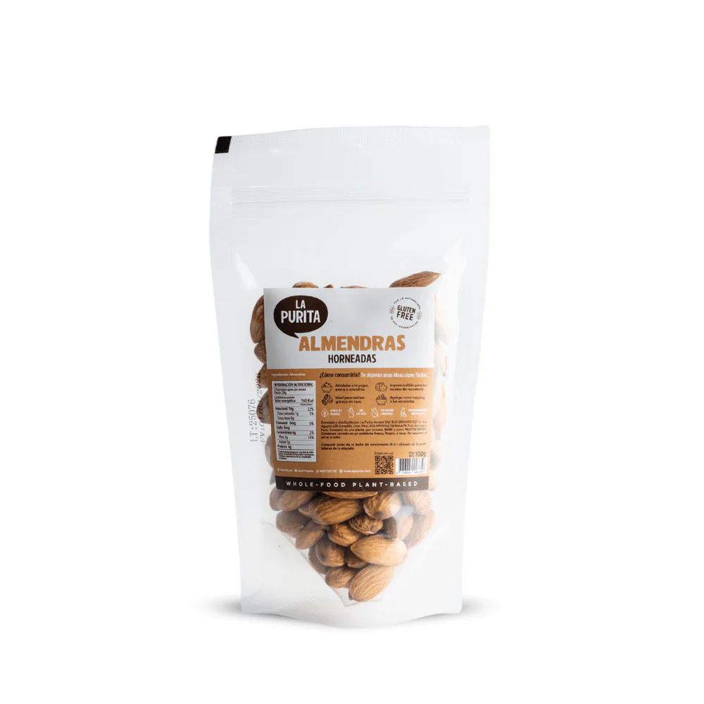 almendras_horneadas_la_Purita Almendras horneadas 100GR