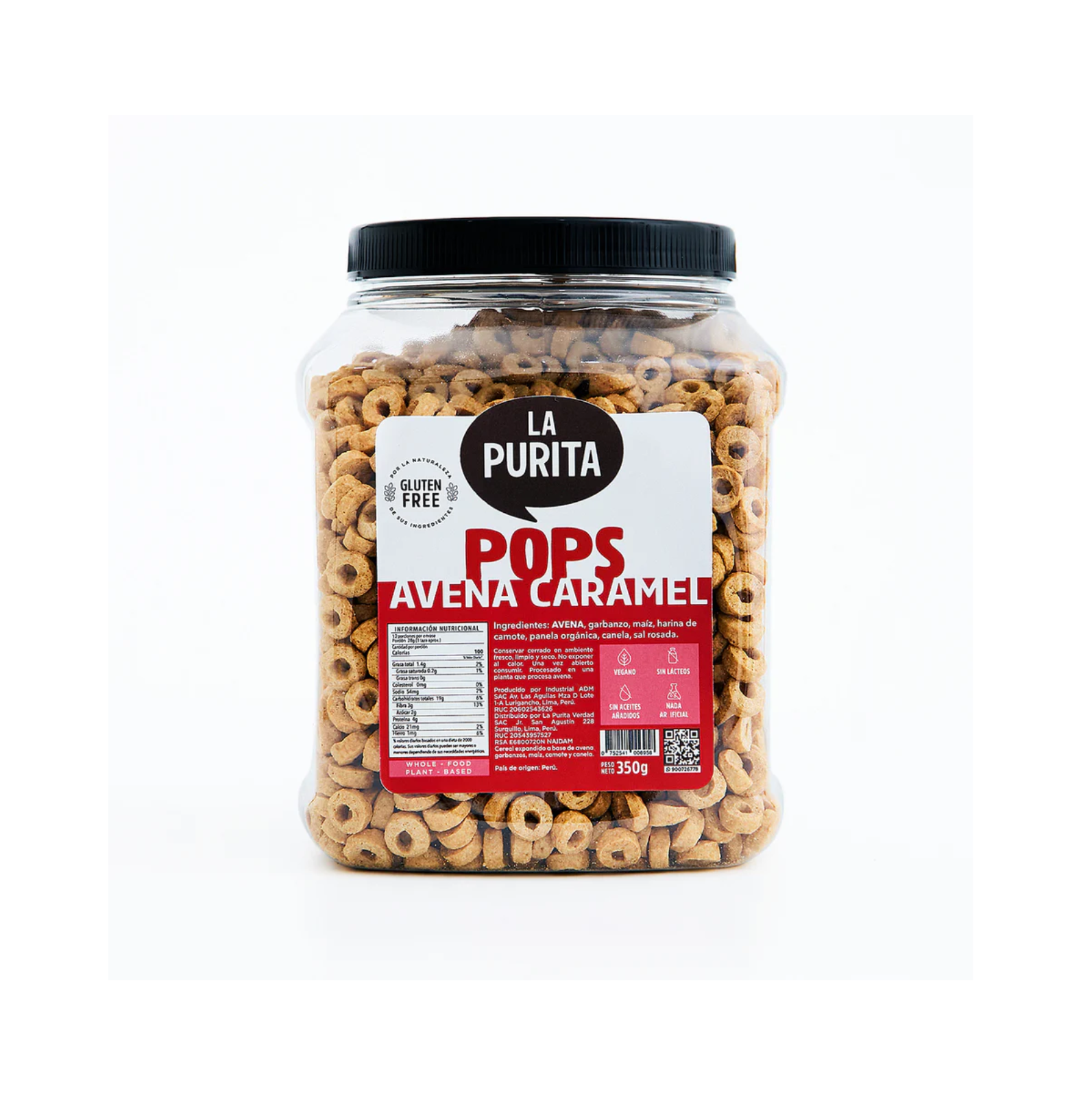 cereal pops avena caramel 350gr Cereal pops avena caramel 350gr