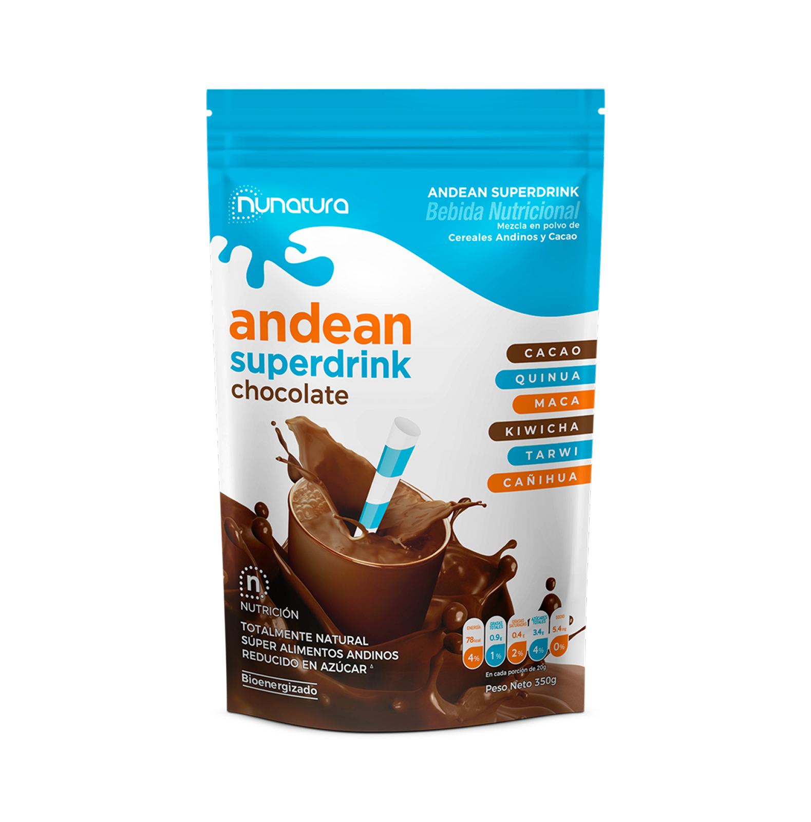 Andean superdrink chocolate Andean superdrink chocolate 200GR