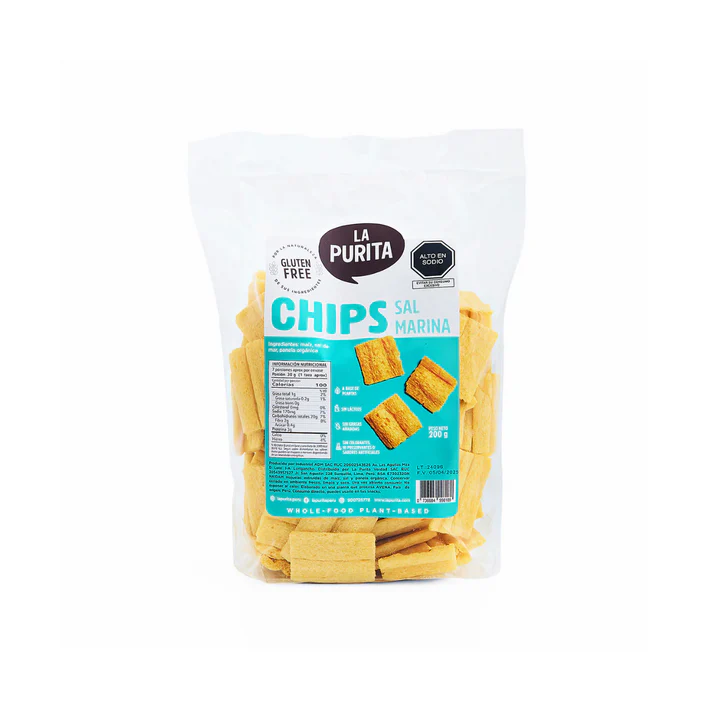 Chips de maíz & sal marina - 200 gr