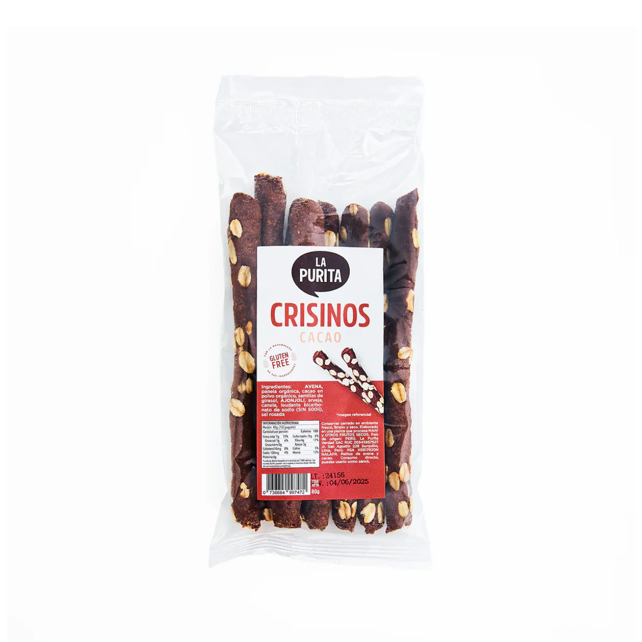 Crisinos de cacao 80 gr Crisinos de cacao 80 gr