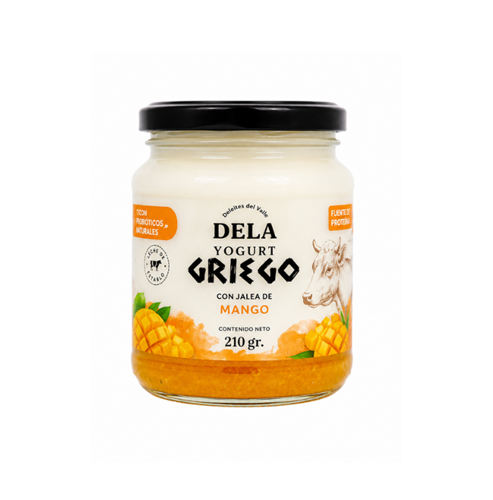 Yogurt griego mango -210 gr Yogurt griego mango 210 gr