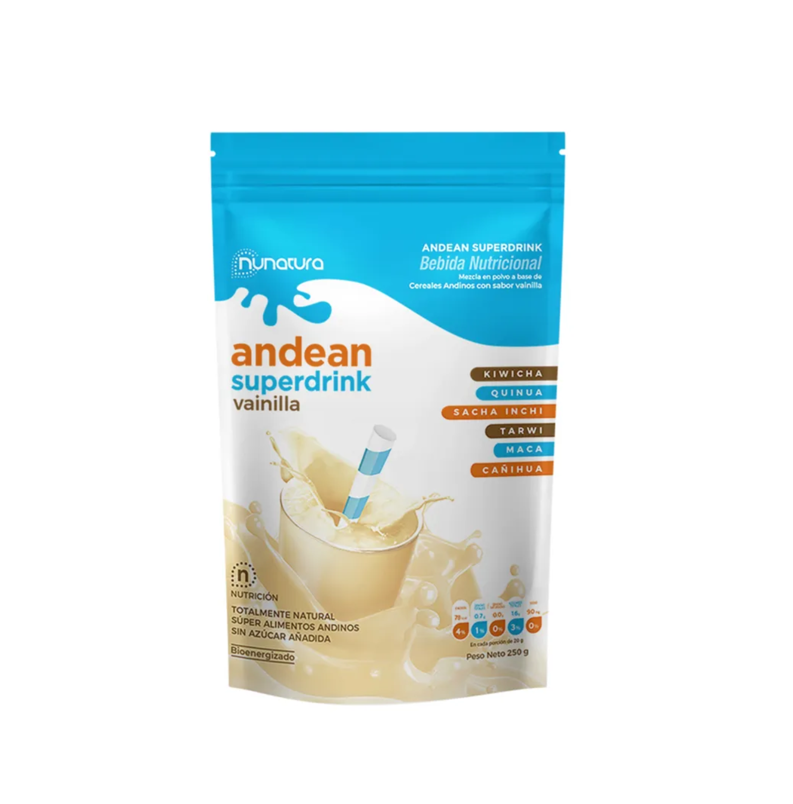 andean superdrink vainilla 250gr Andean superdrink vainilla 250gr
