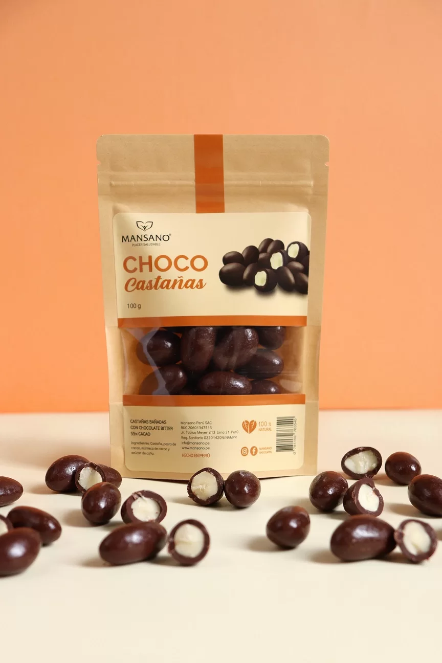 choco castañas 55% cacao - 50 gr Choco castañas 55% cacao - 50 gr