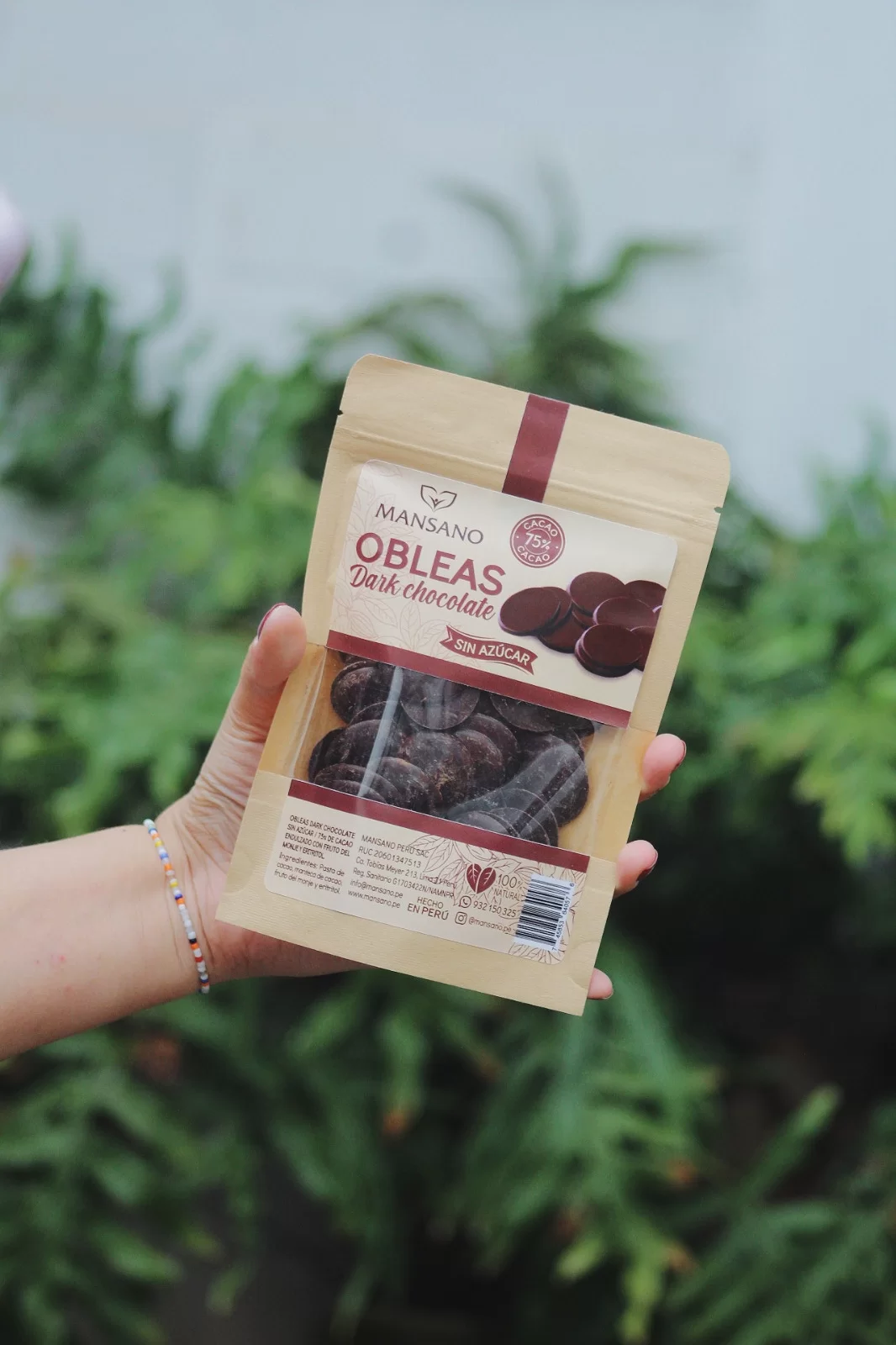 choco obleas 75% - 100gr Choco obleas 75% - 100gr