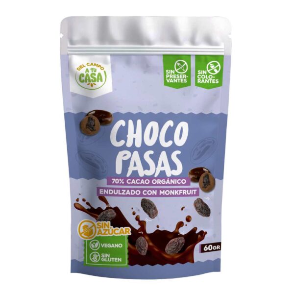 choco pasas sin azúcar x60 gr Choco pasas sin azúcar x 60 gr
