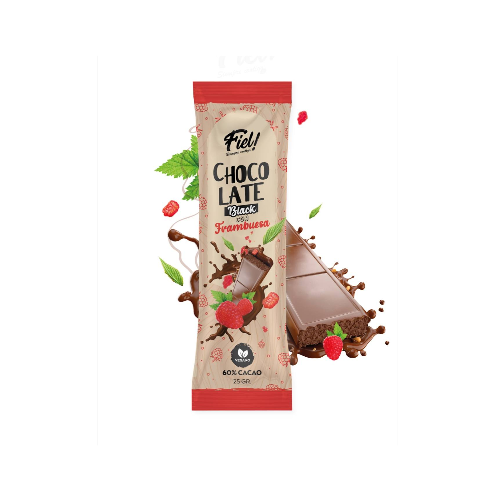 chocolate con frambuesa x 25gr Chocolate con frambuesa x 25gr
