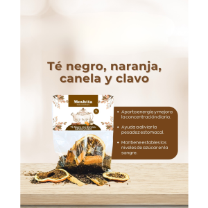 Infusión té negro con naranja, canela y clavo